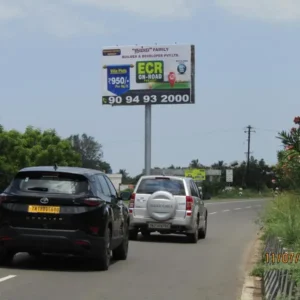 Unipole hoarding in ECR olive Island.